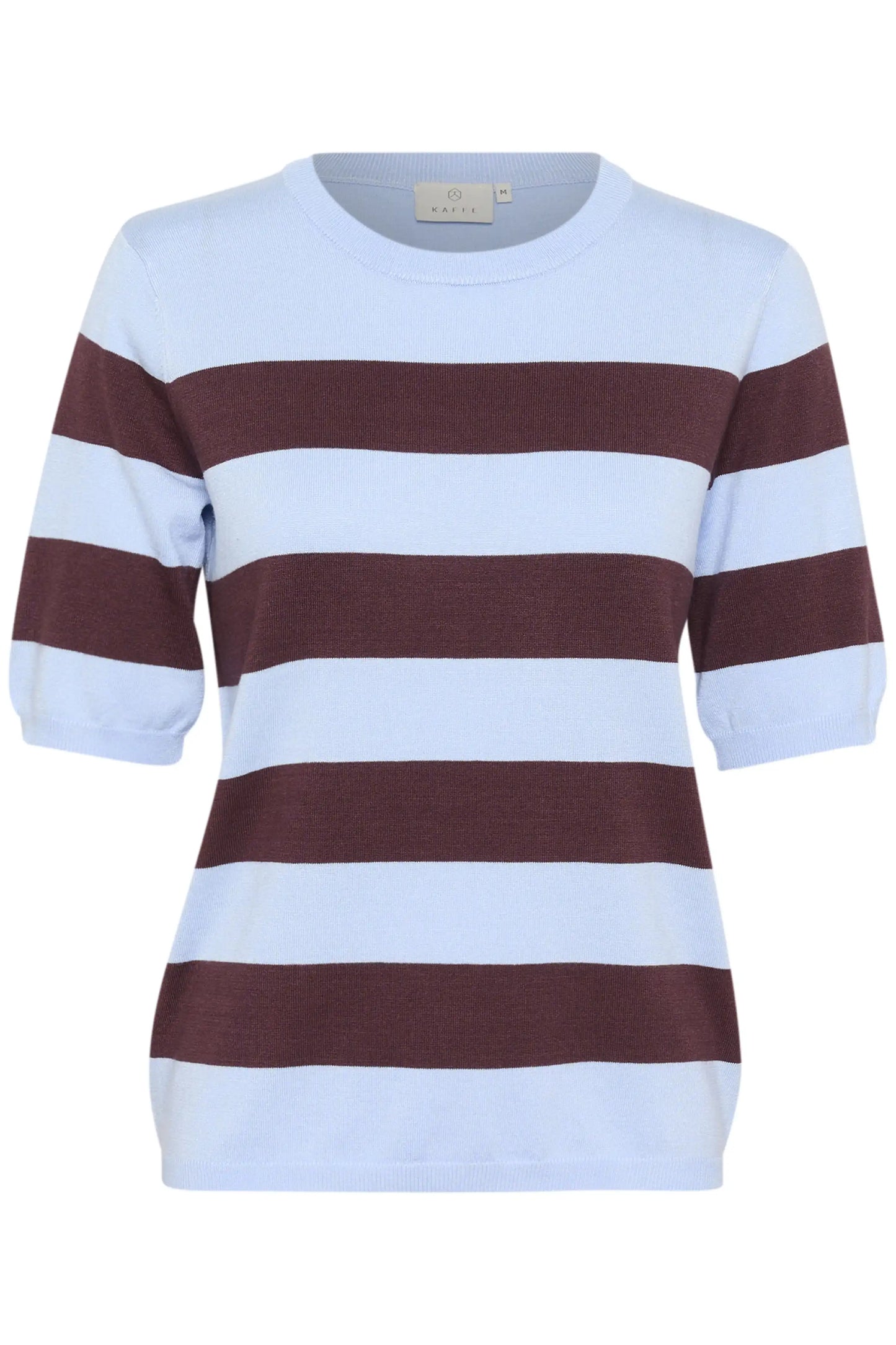 KAFFE Kurzarmpullover KAlizza in der Farbe Windsurfer/Fudge