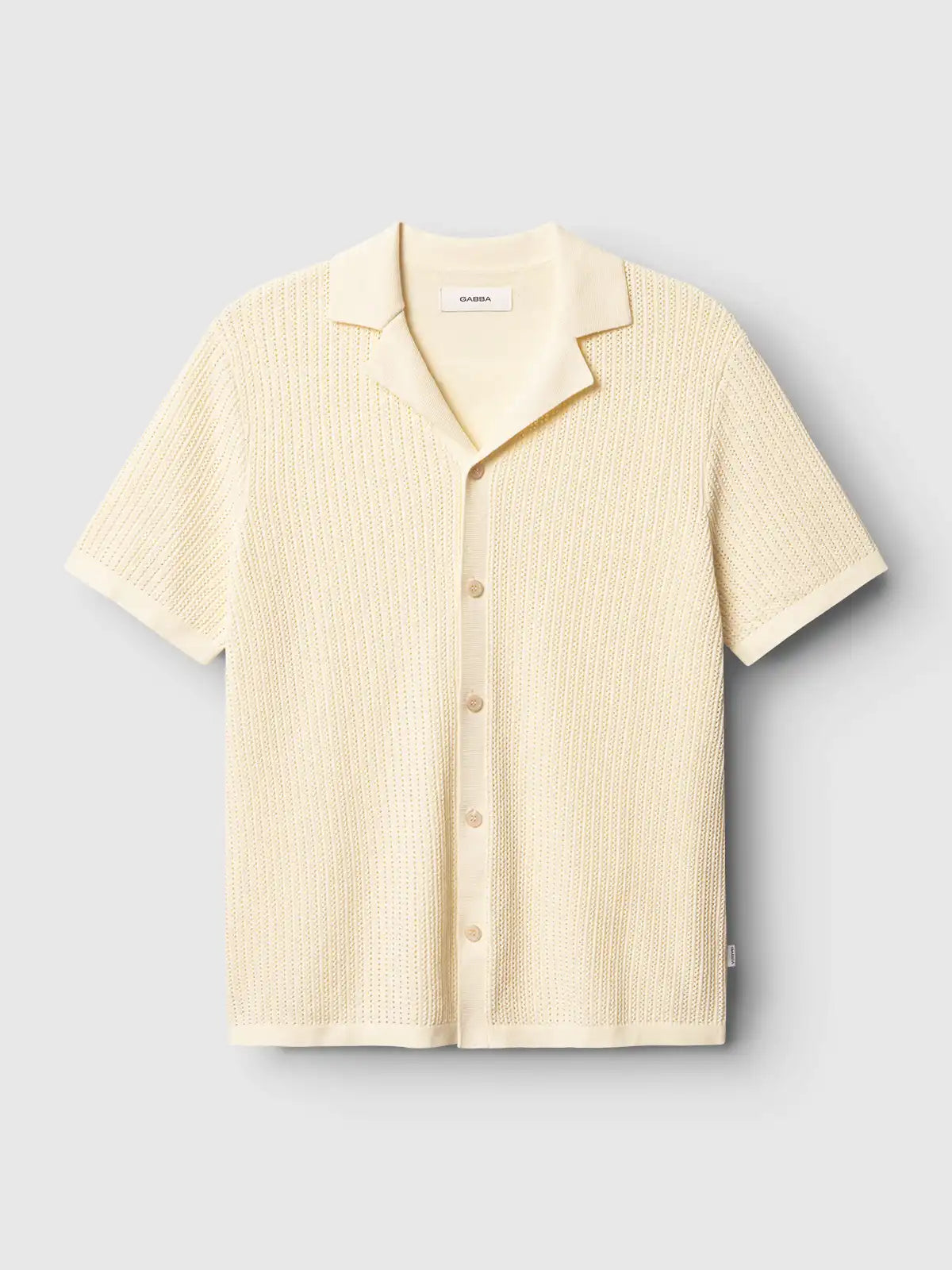 Gabba Polo Hemnd Geno Resort SS Ecru Light