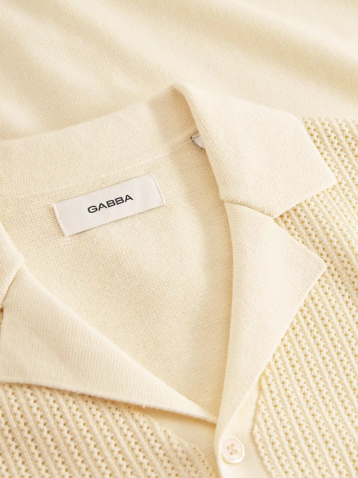 Gabba Polo Hemnd Geno Resort SS Ecru Light