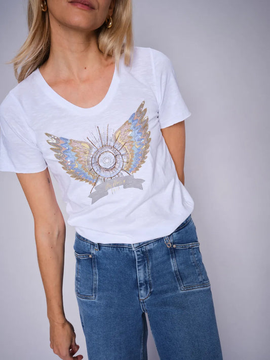 Mos Mosh Damen T-Shirt MMGethi White