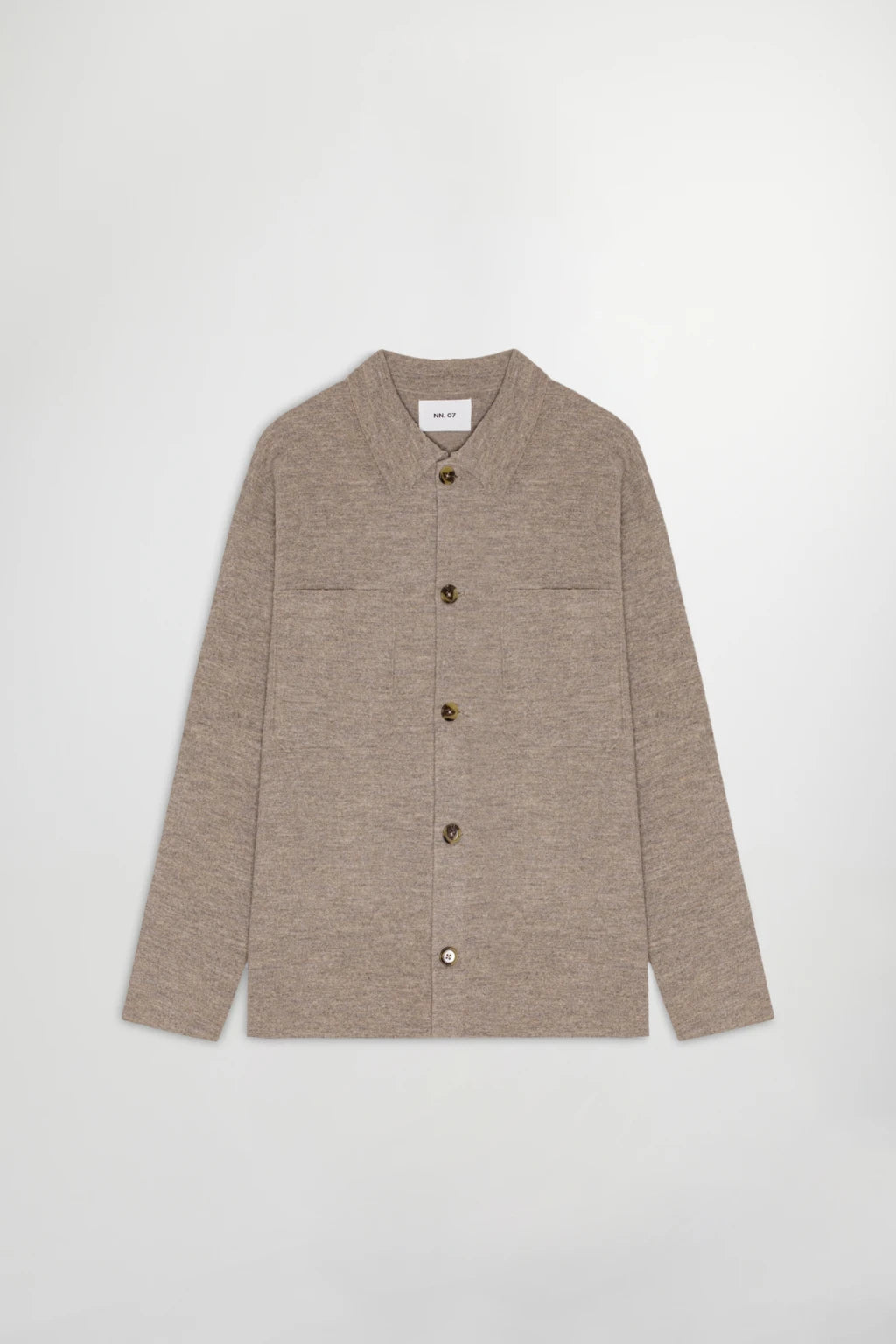 NN07 Hemdjacke Jonas in der Farbe Khaki Beige
