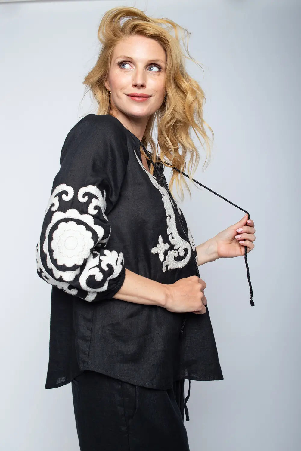 Emily Van Den Bergh Bluse Black