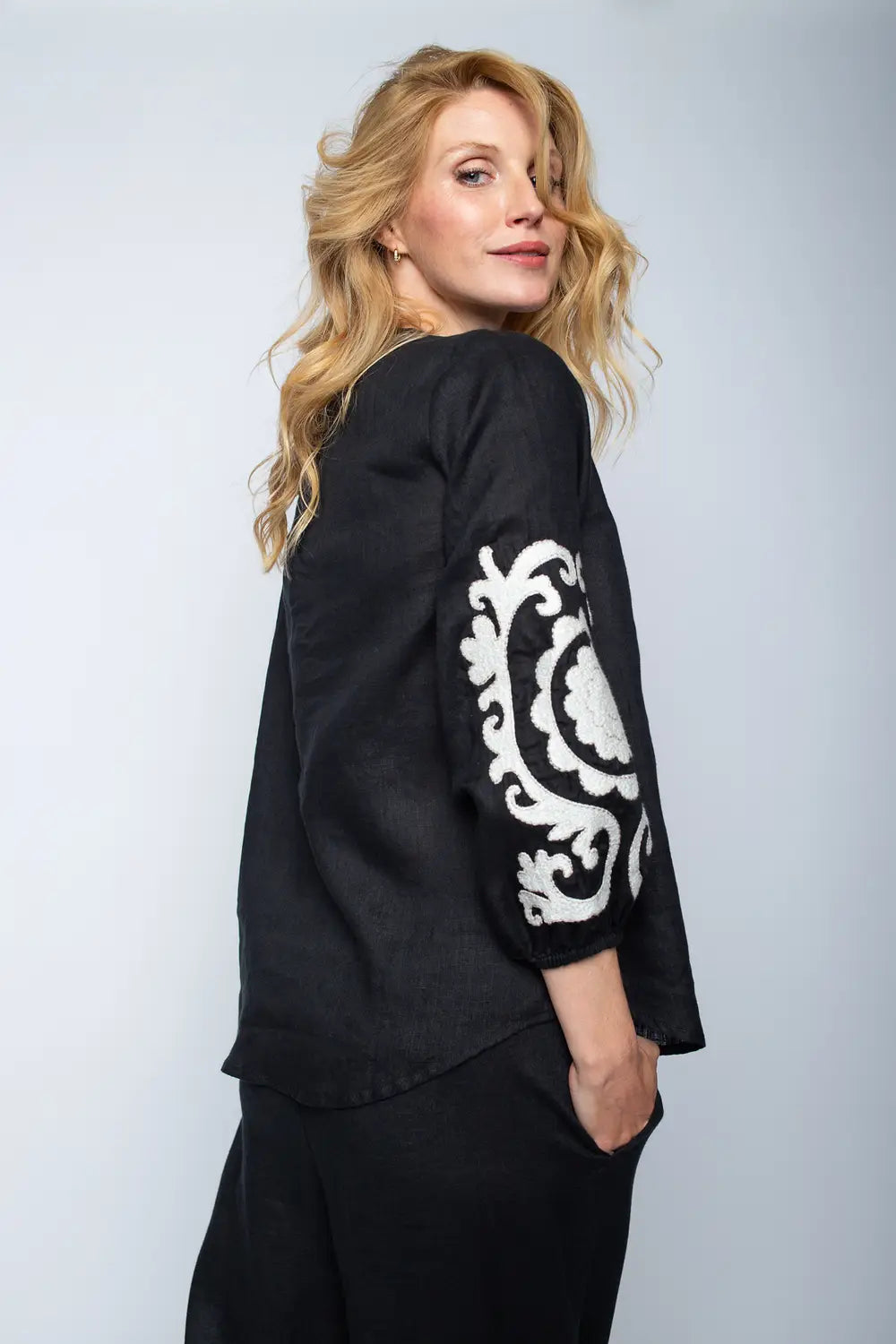 Emily Van Den Bergh Bluse Black