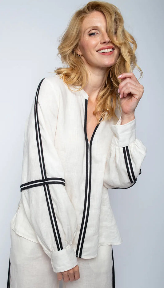 Emily Van Den Bergh Bluse Offwhite