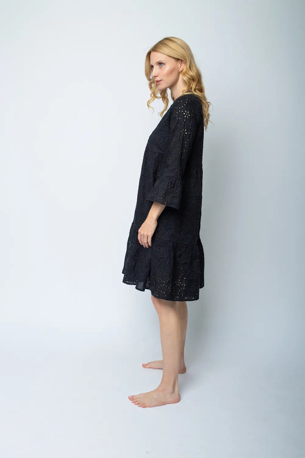 Emily Van Den Bergh Tunikakleid Black Embroidery