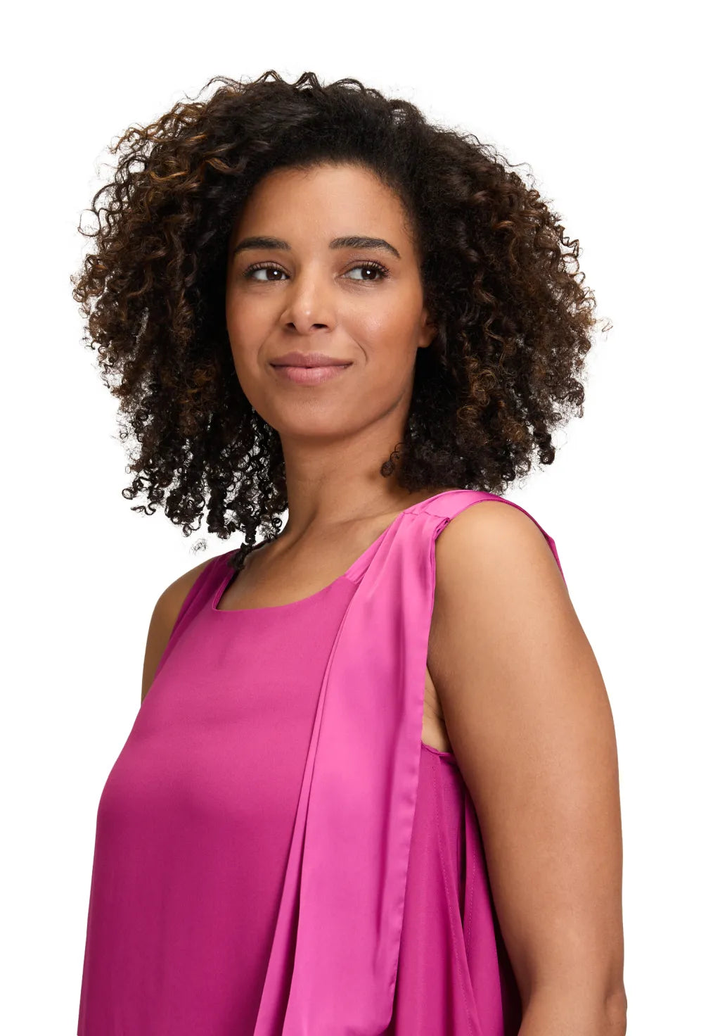 Cartoon Chiffonkleid Festival Fuchsia