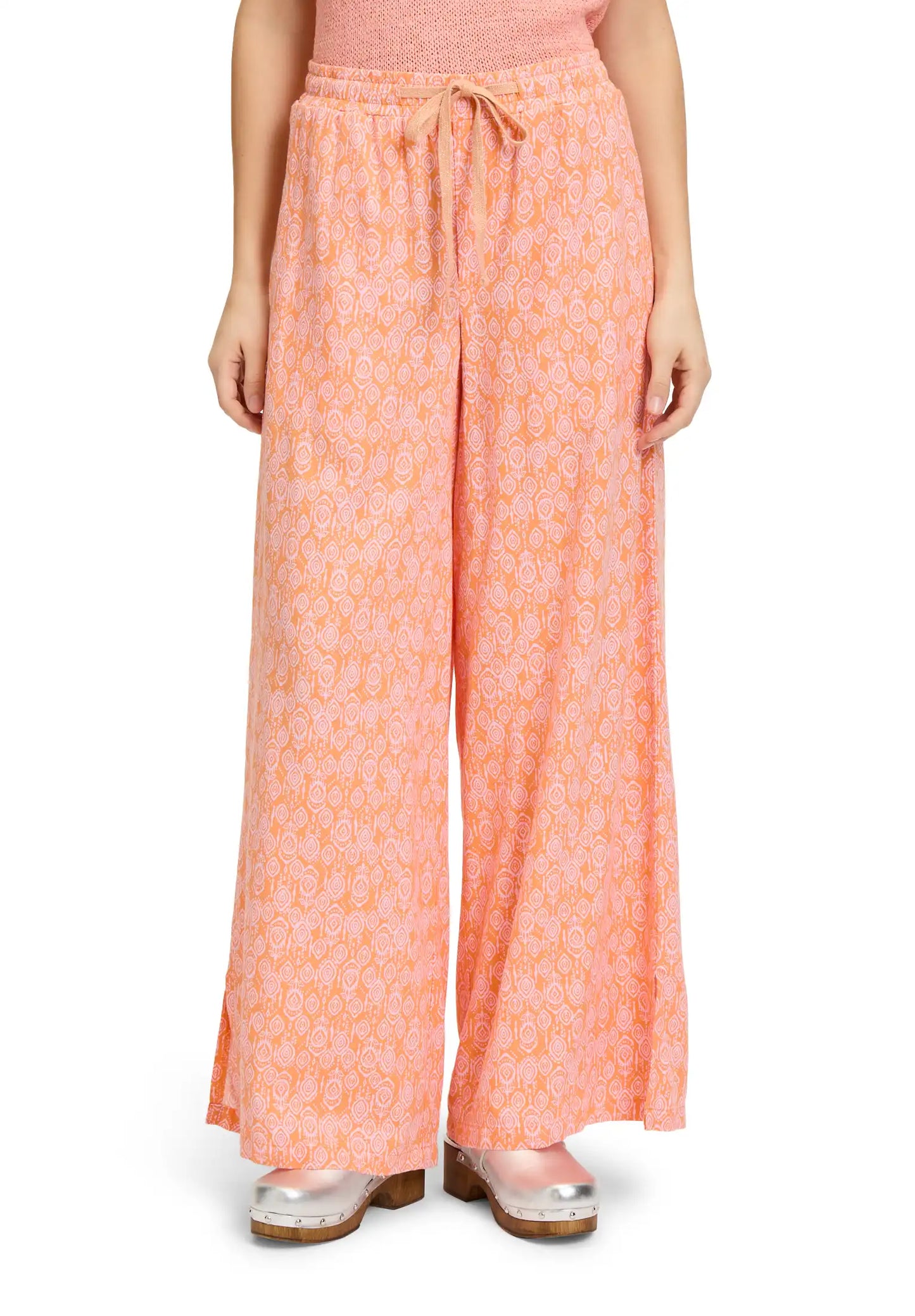 Cartoon Leinenhose Pink/Apricot