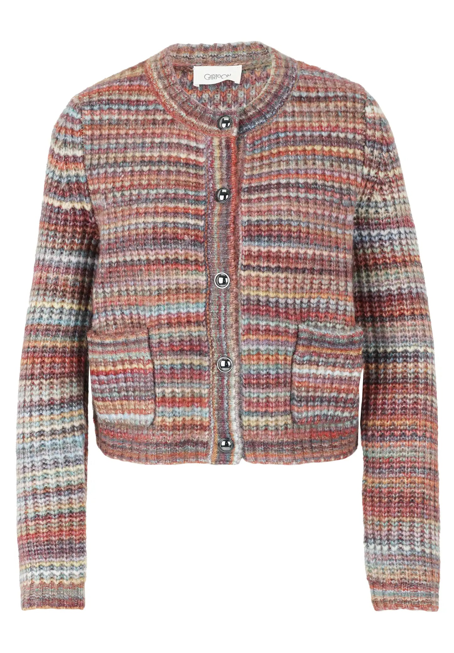 Cartoon Strickjacke Bunt