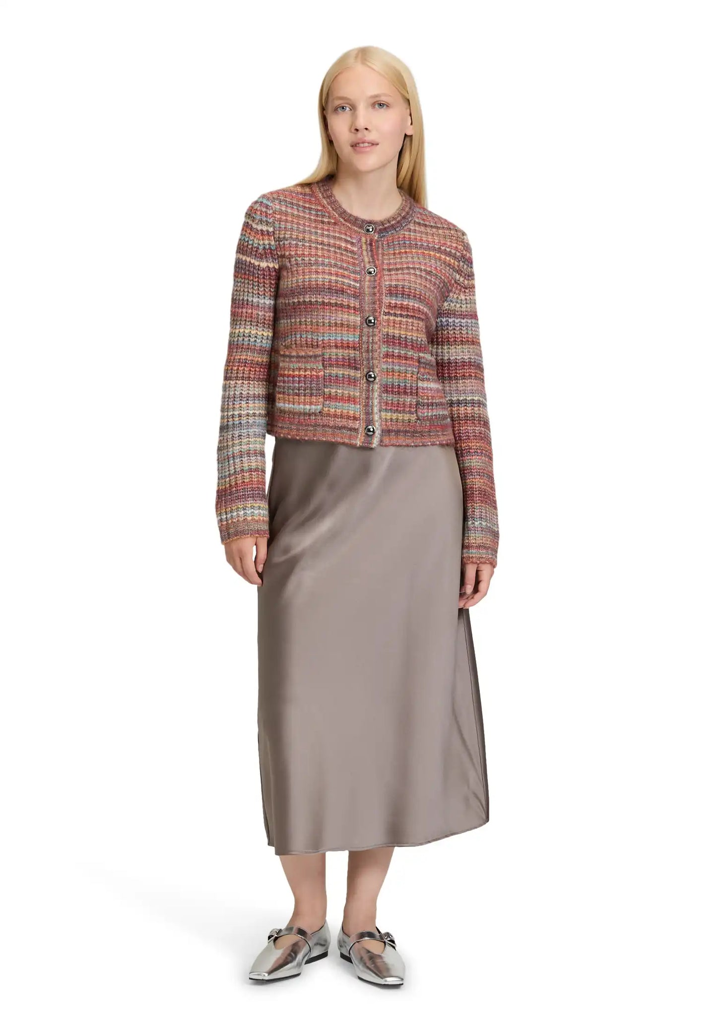 Cartoon Strickjacke Bunt