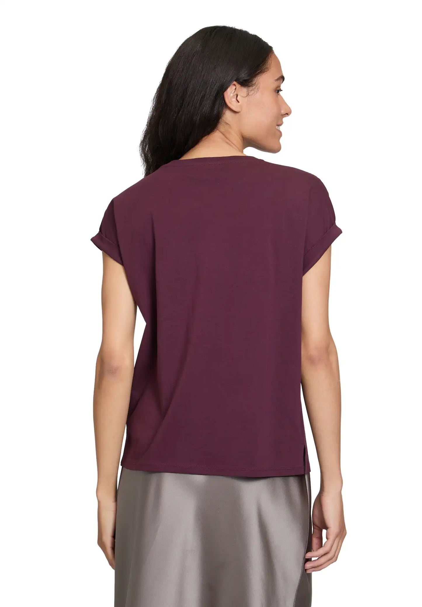Cartoon Baumwollshirt Patch Purple/Black