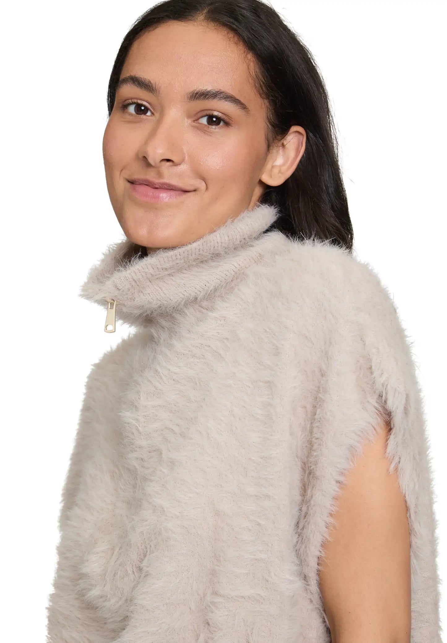 Cartoon Strickpullover in der Farbe Beige