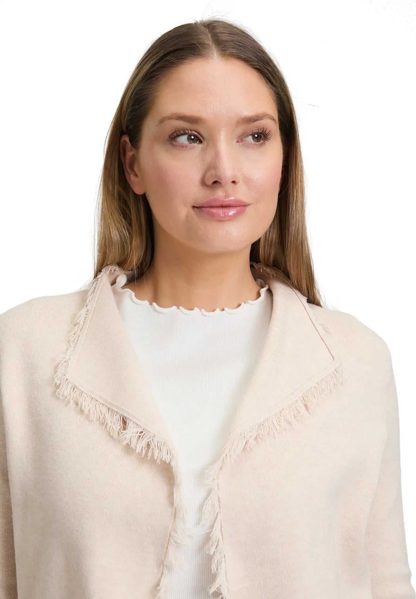 Cartoon Cardigan Beige 7706