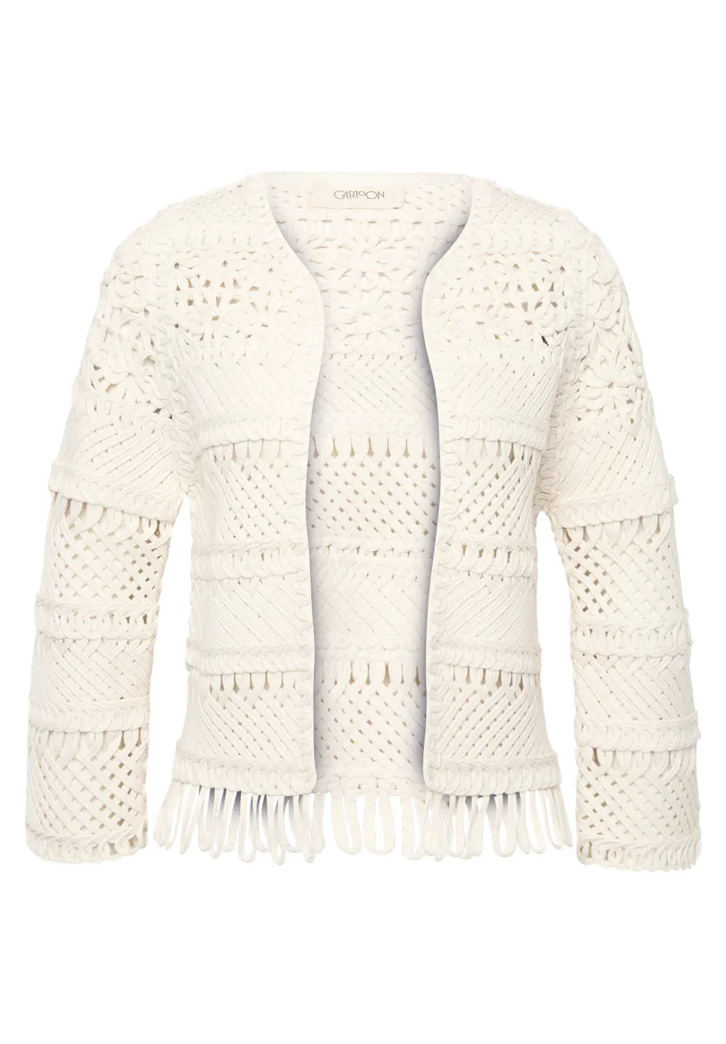 Cartoon Casual-Strickjacke Beige