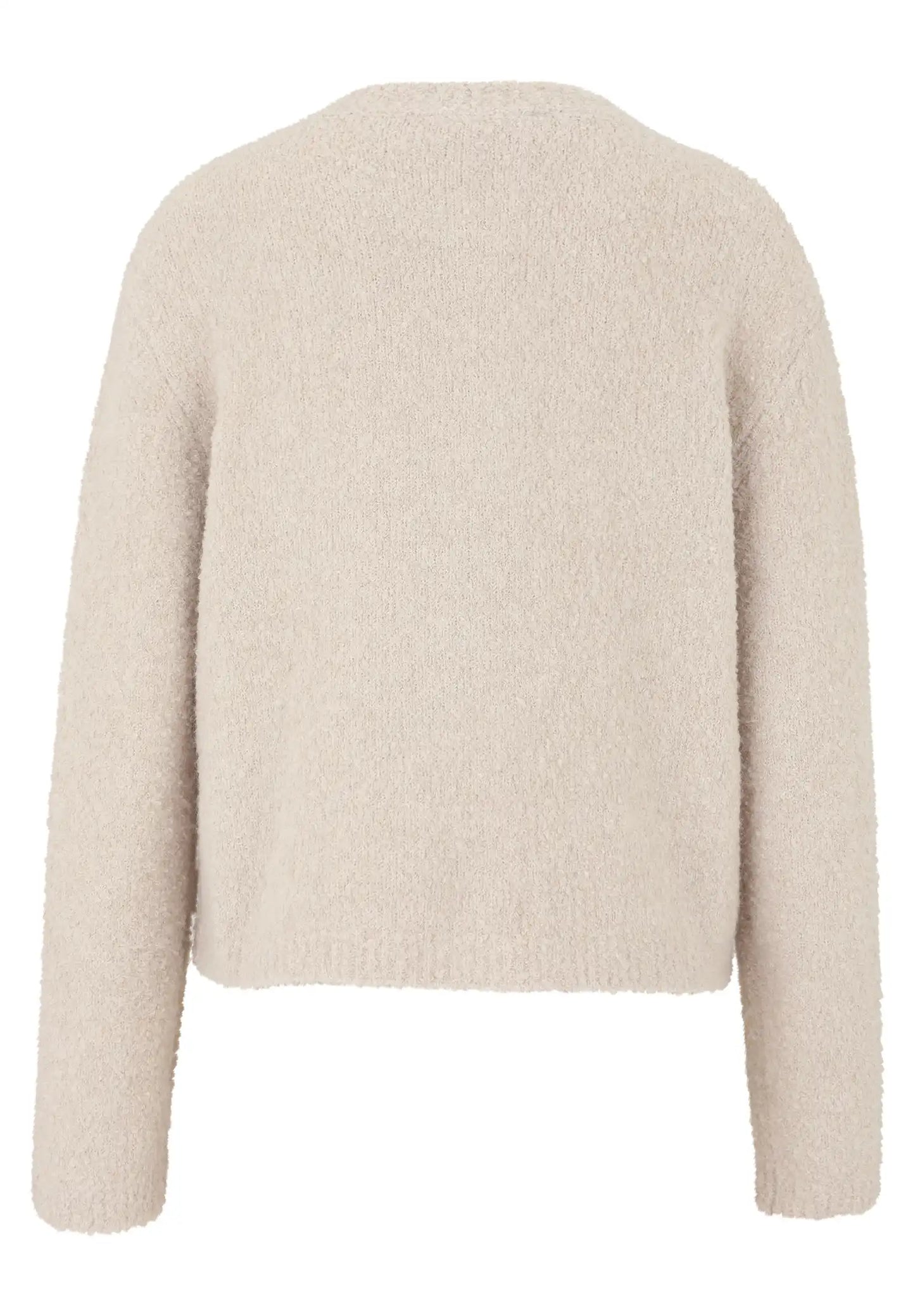 Cartoon Knit Cardigan Pumice Stone
