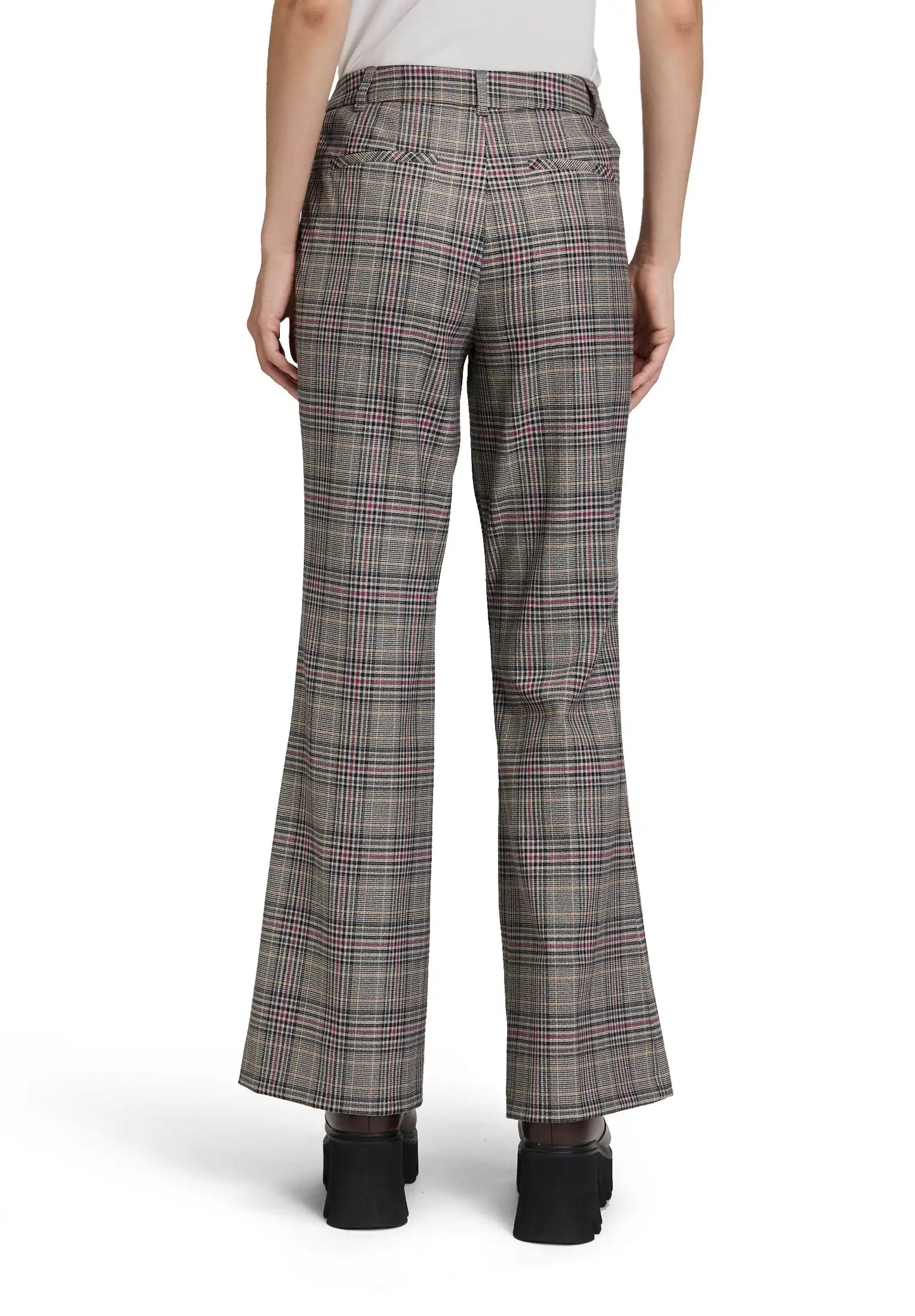 Cartoon karierte Stoffhose in den Farben Grey/Purple