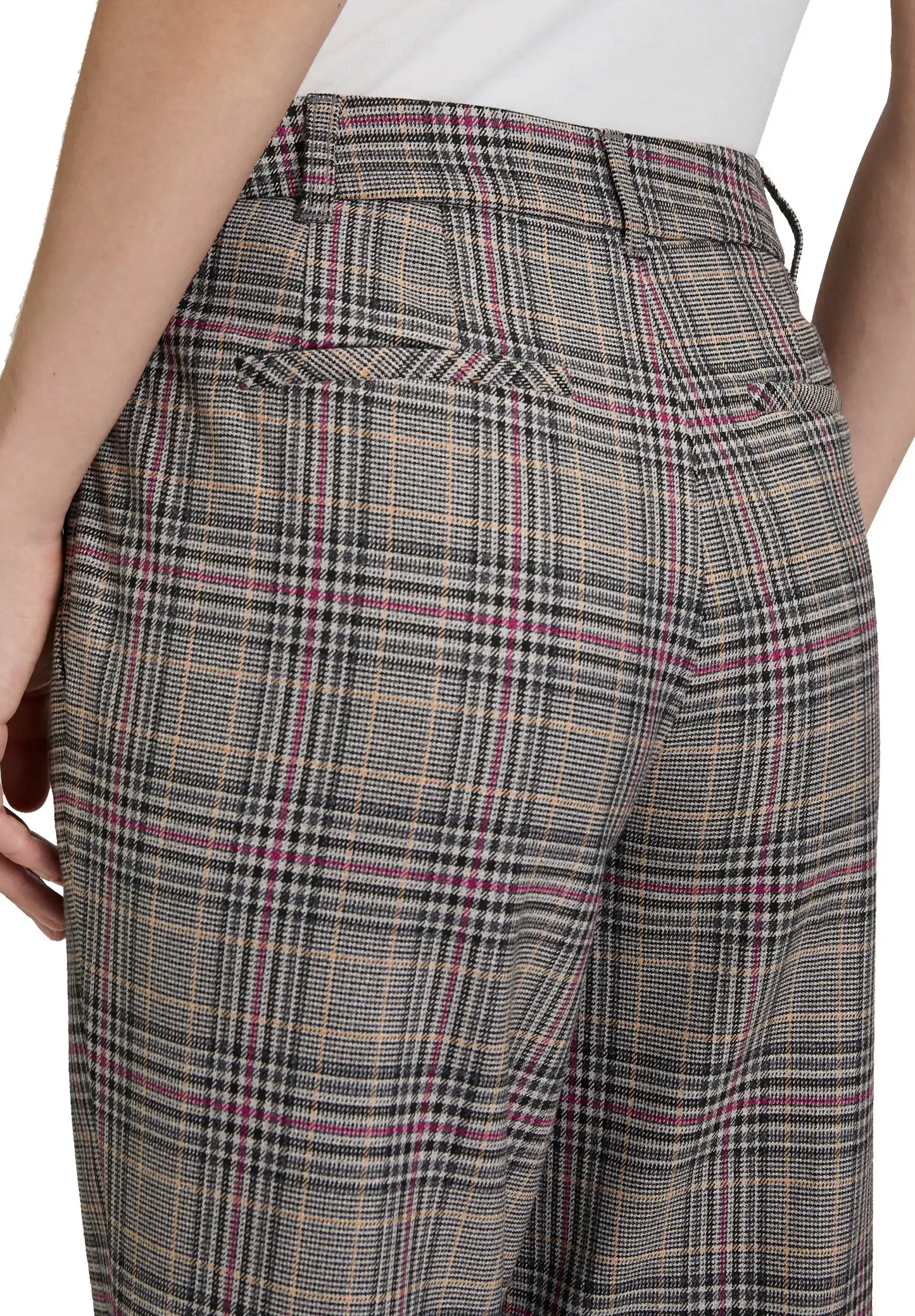 Cartoon karierte Stoffhose in den Farben Grey/Purple