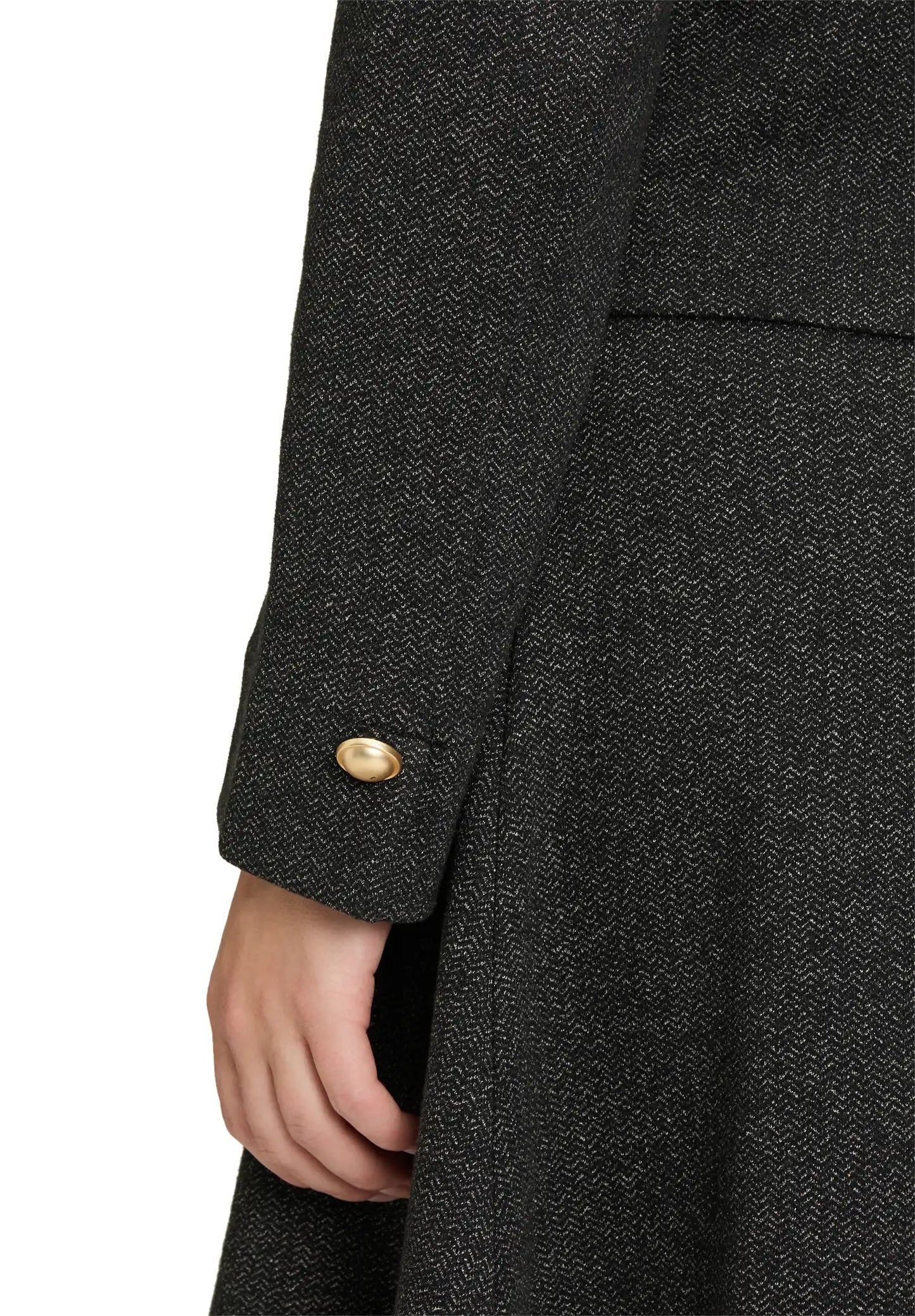 Cartoon Blazer-Jacke Grau/Schwarz