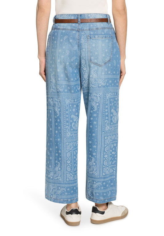 Cartoon Hose Klassisch 7/8 Länge in der Farbe Blau