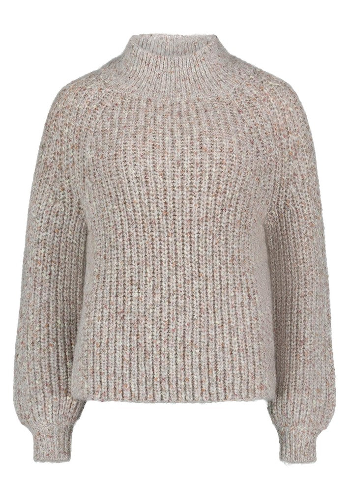 Cartoon Strickpullover Creme Camel