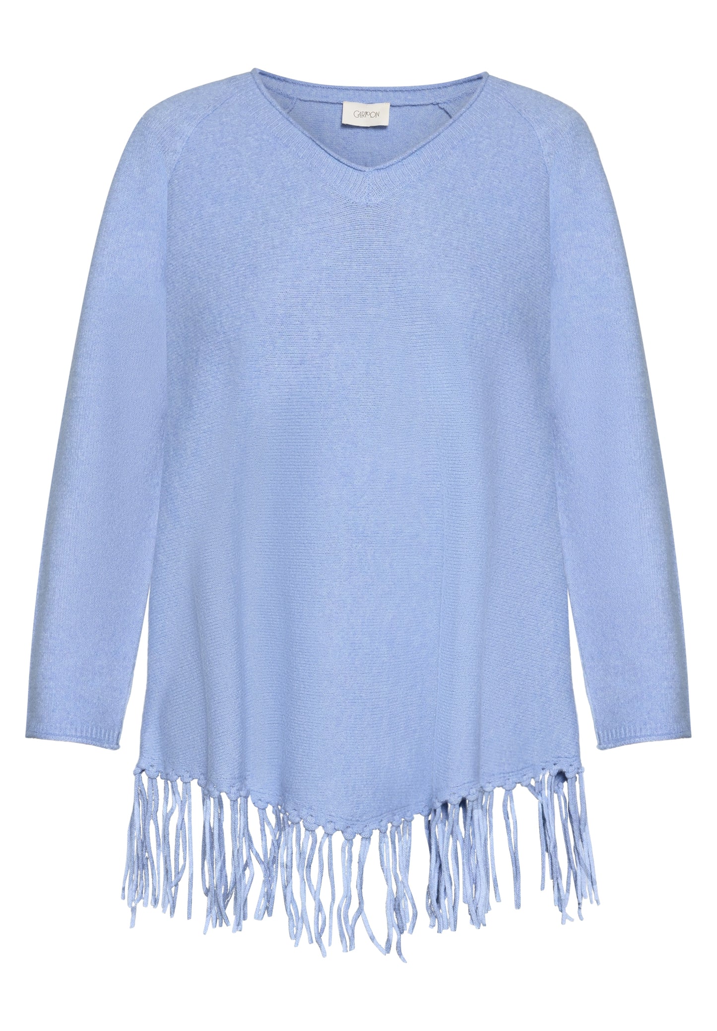 Cartoon Strickpullover Lang 1/1 Arm in der Farbe Hellblau