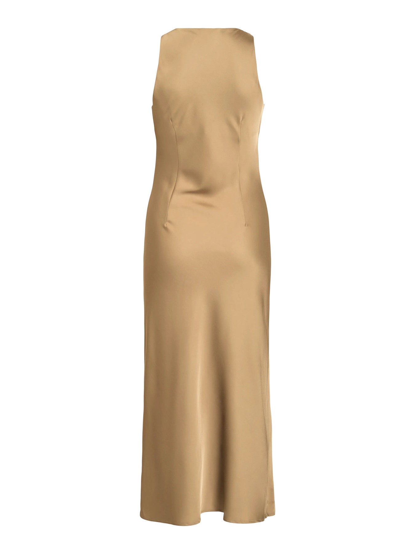 Vila ROUGE EDIT Midikleid ROUSHYRAS S/L MIDI DRESS/2 - Petrified Oak