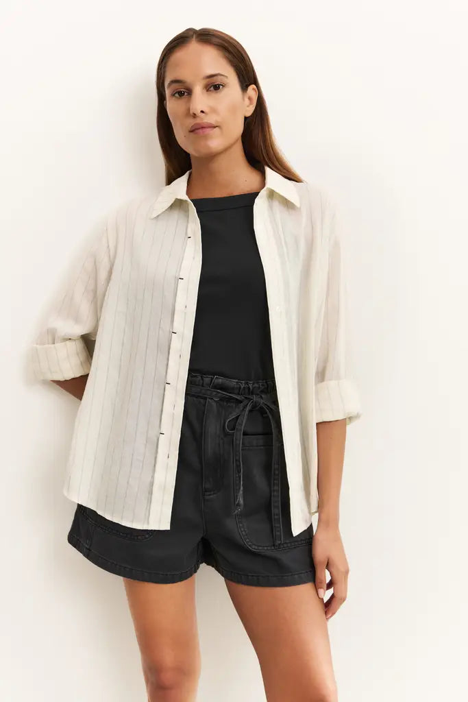 Yaya Top Washed Black