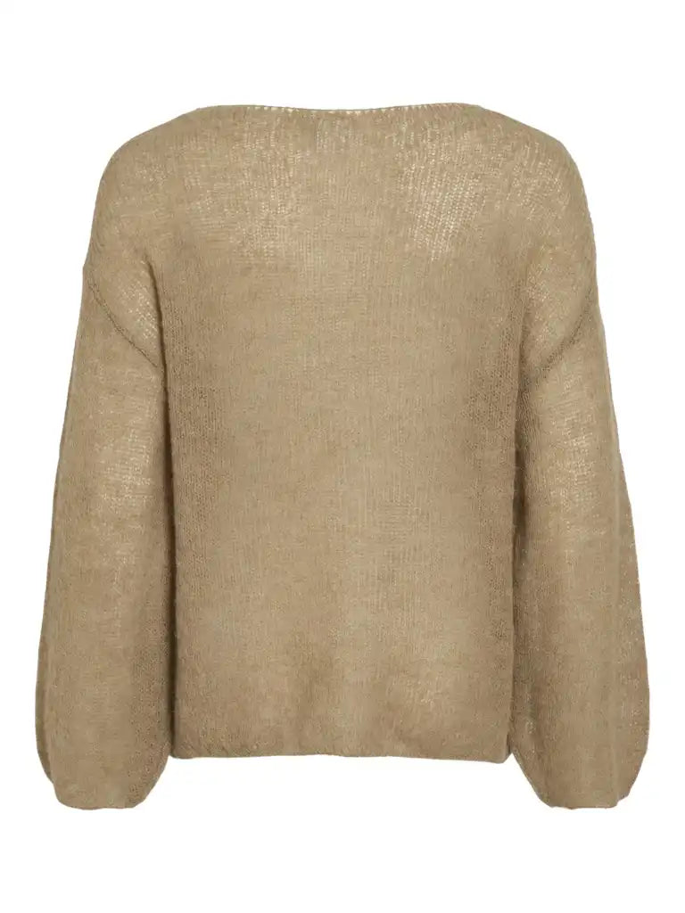 Rouge Edit Roubana O-Neck Knit Pullover Petrified Oak