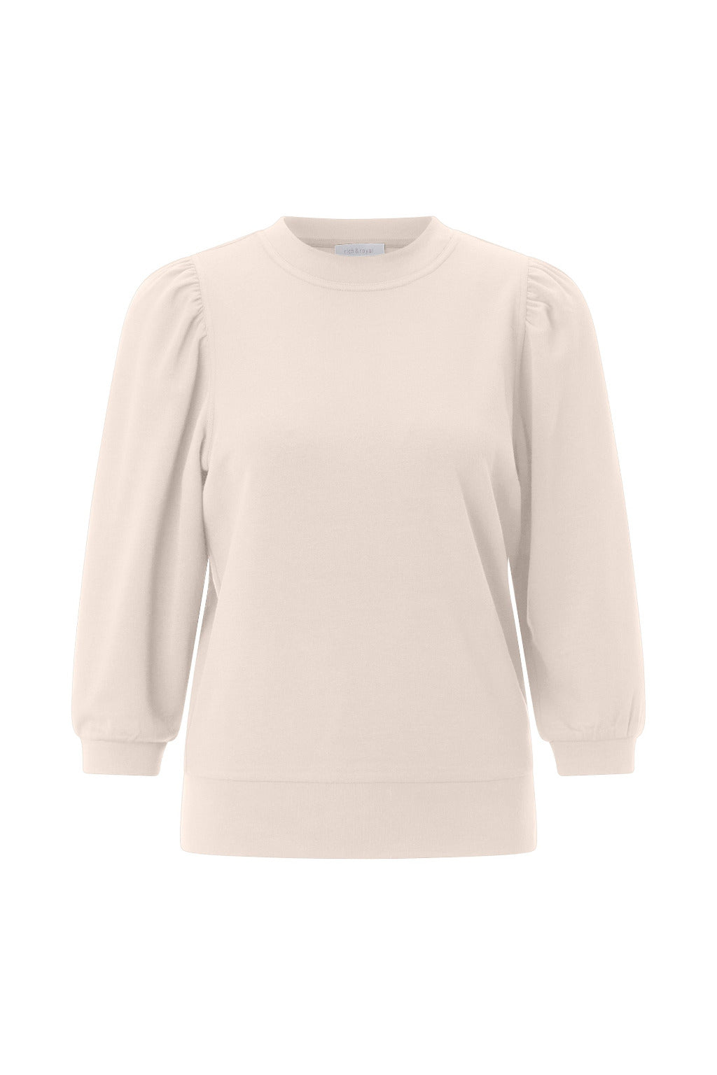 Rich & Royal Pullover NOS Puff Sleeve in der Farbe white stone