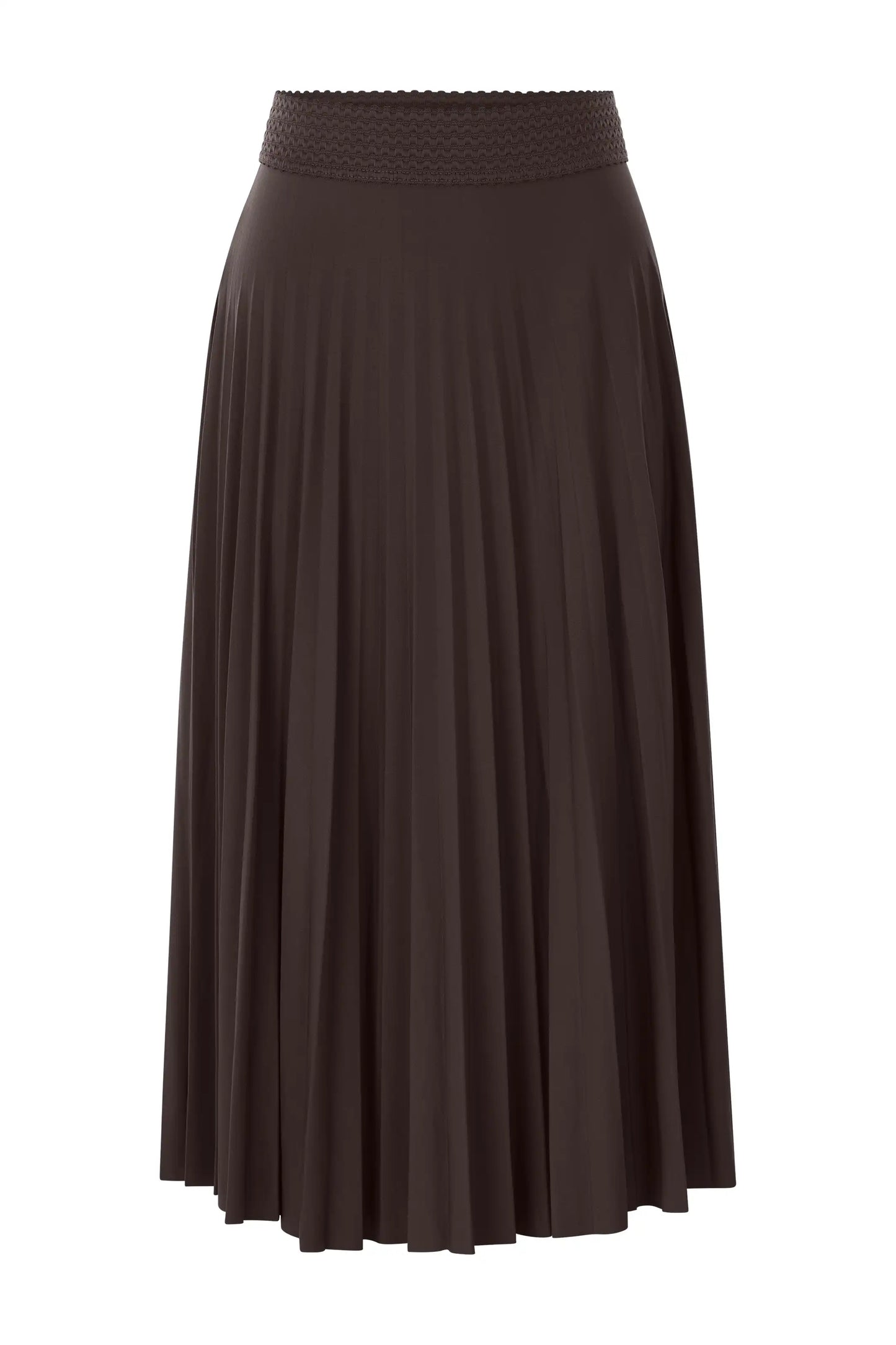 Rich and Royal Plisee Skirt Recycled Dark Chocolate