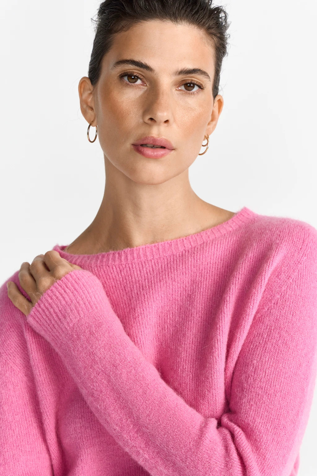 Rich & Royal Pullover Cozy Crew Pink Radiance
