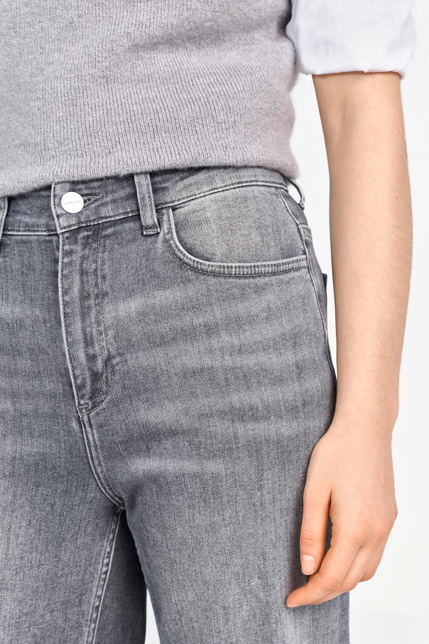 Rich & Royal Marlene Jeans Light Grey Denim