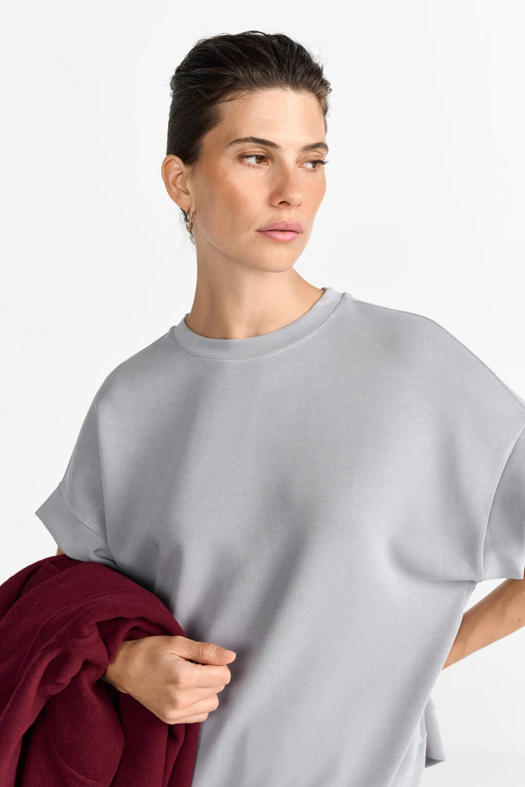 Rich & Royal T Peached Shirt Silver Mist