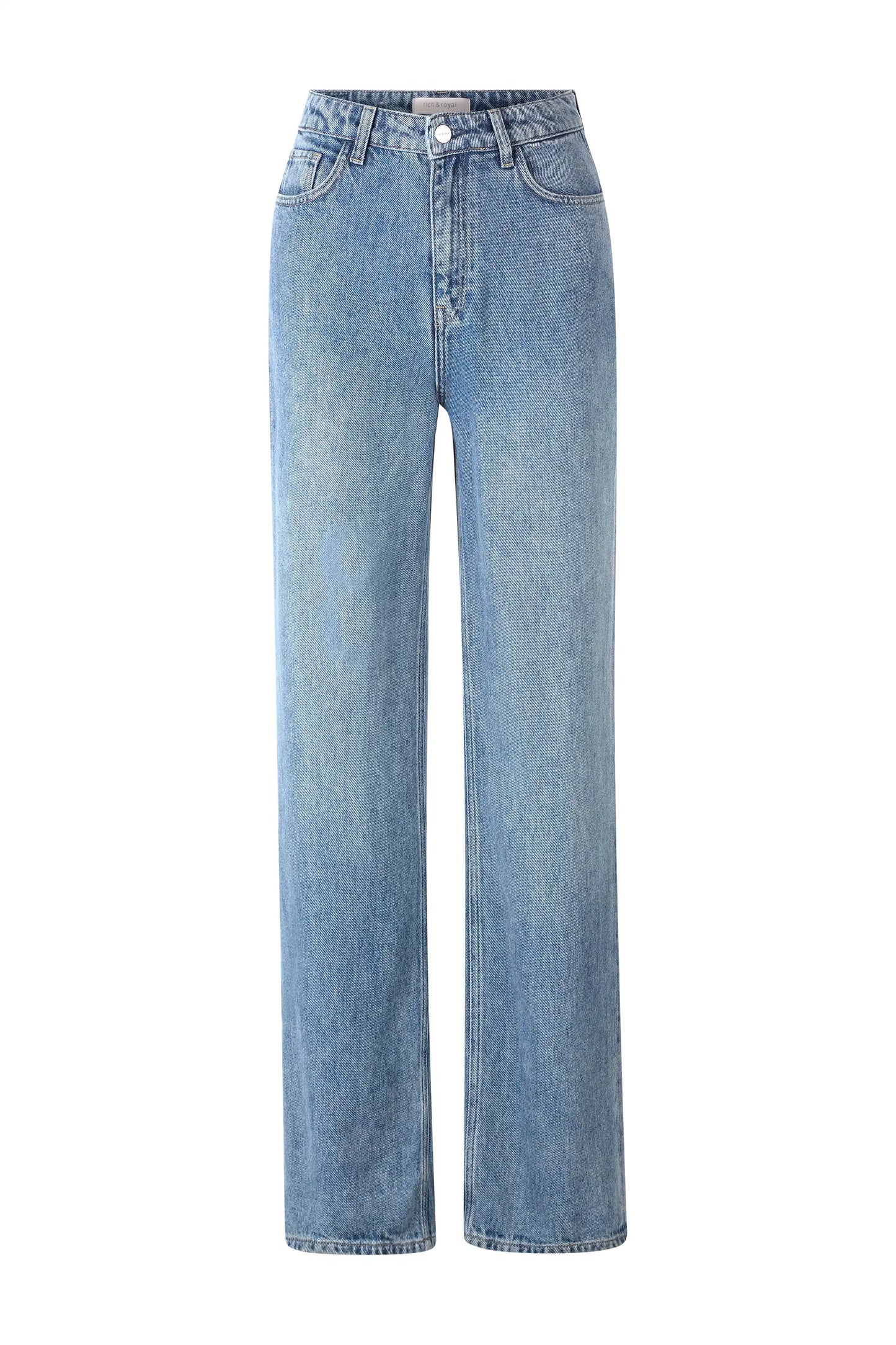 Rich & Royal Jeans mit weitem Bein Denim Blue