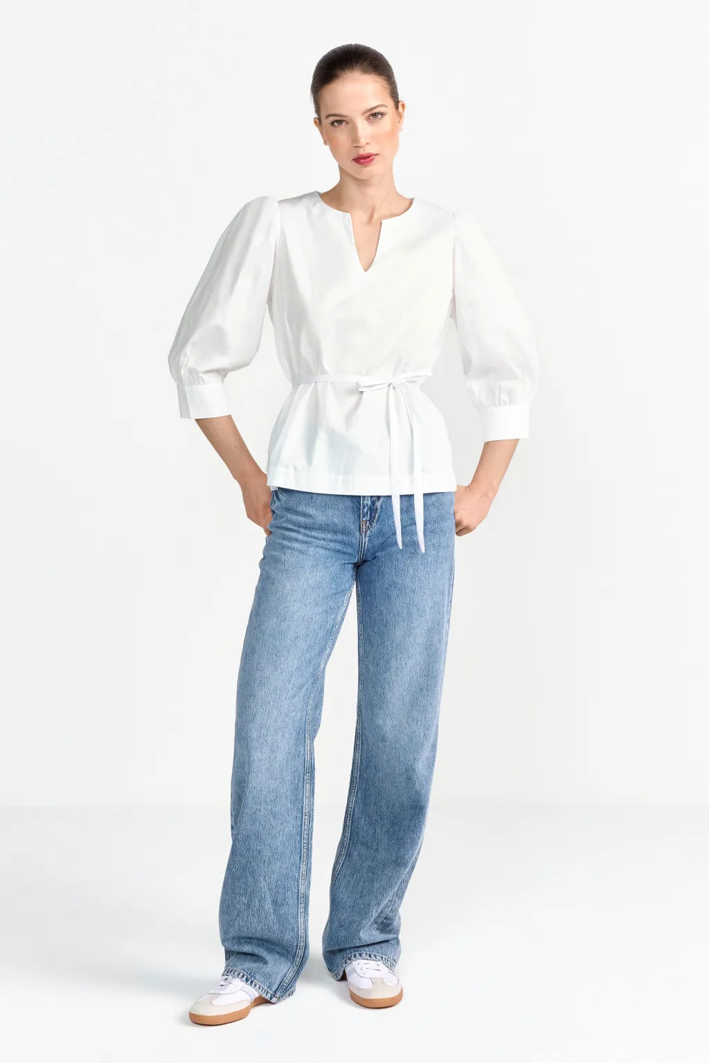 Rich & Royal Bluse mit Puffärmeln