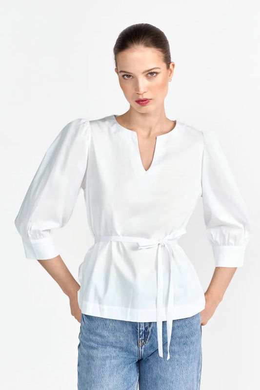 Rich & Royal Bluse mit Puffärmeln