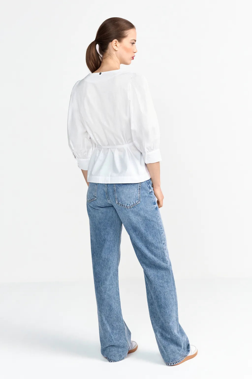 Rich & Royal Bluse mit Puffärmeln