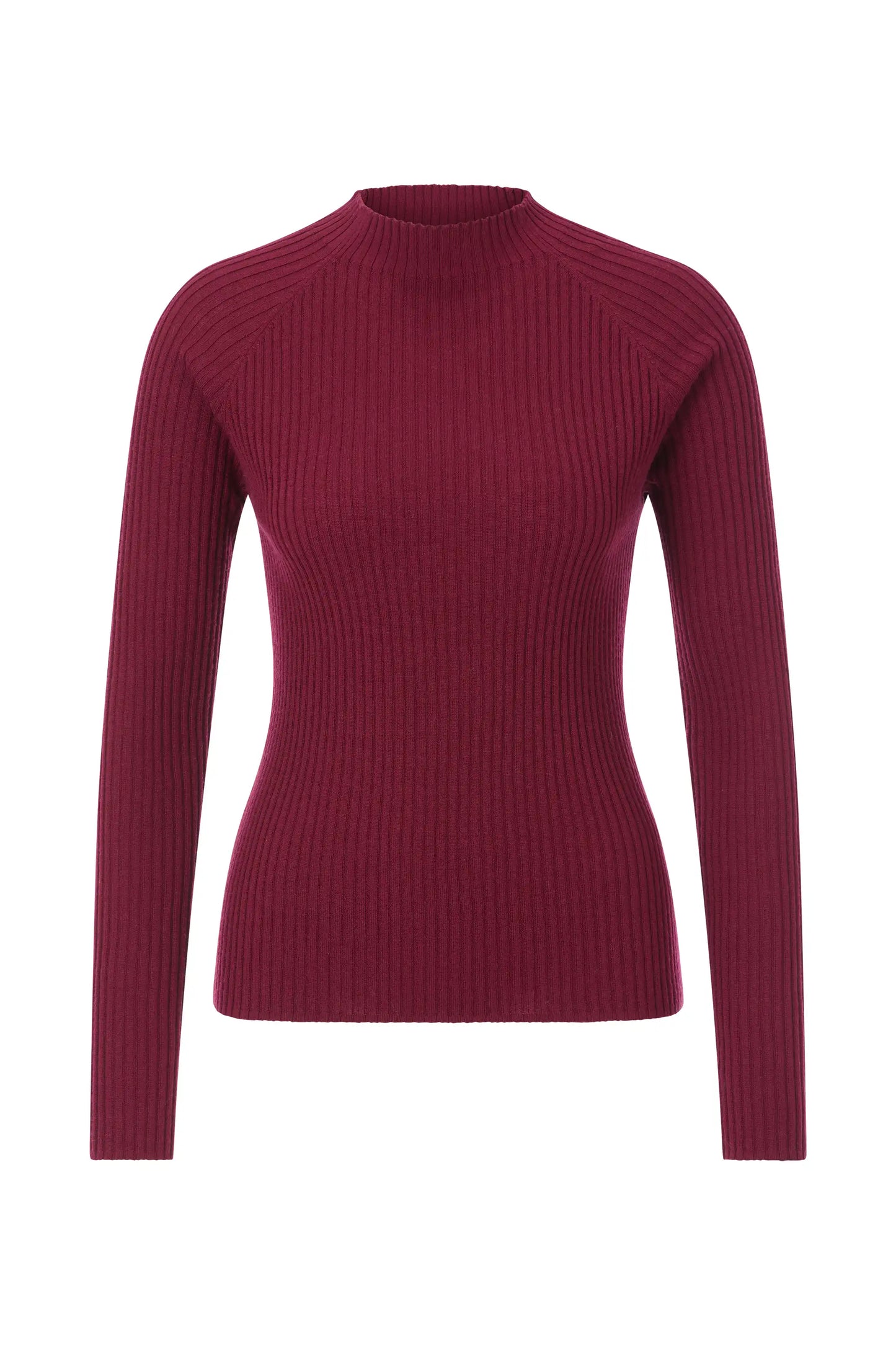 Rich & Royal Merino Rib Ruby Glow