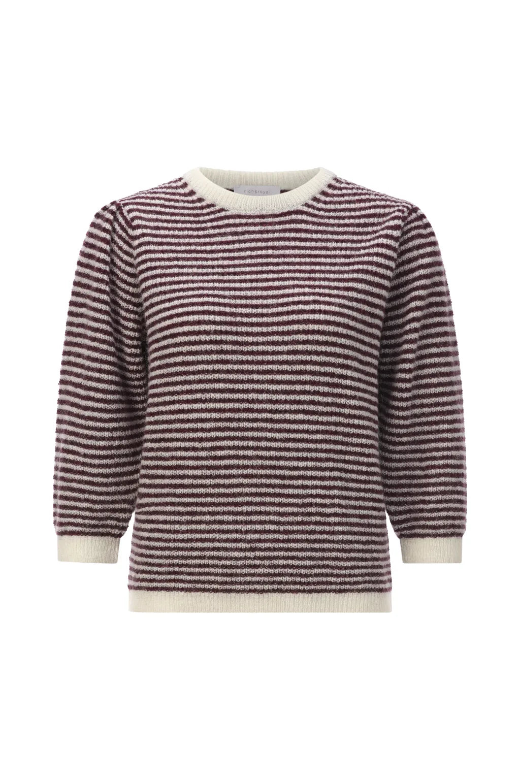 Rich & Royal Pullover Stripped Ruby Glow