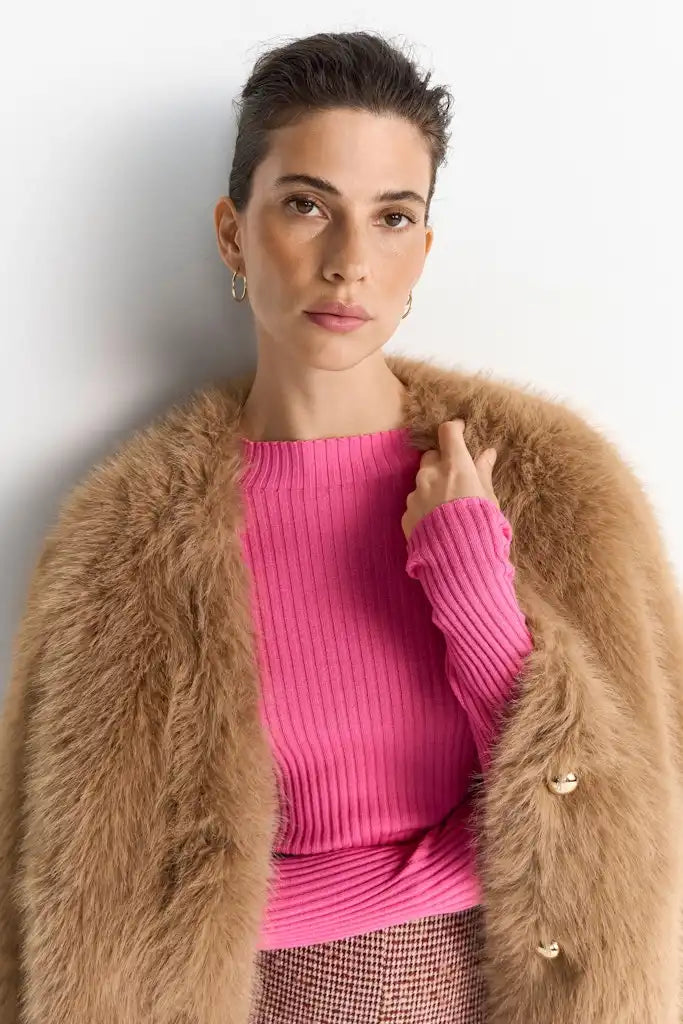 Rich & Royal Merino Rib Pink Radiance