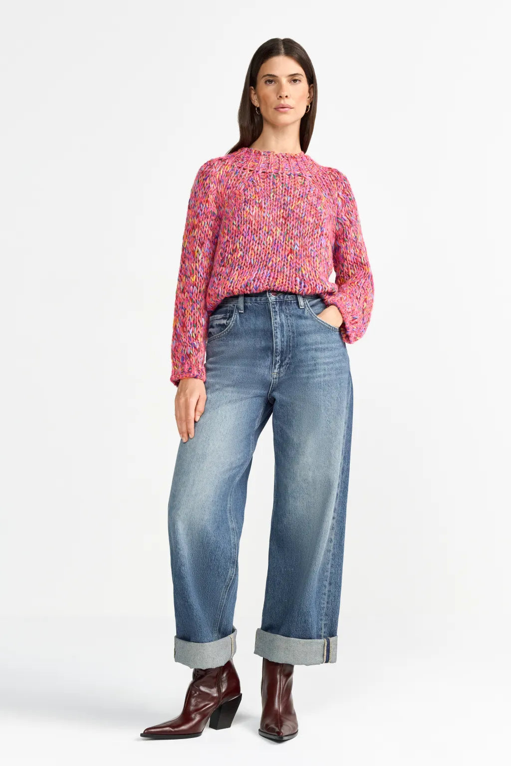 Rich & Royal Pullover Multicoloured Pink Radiance