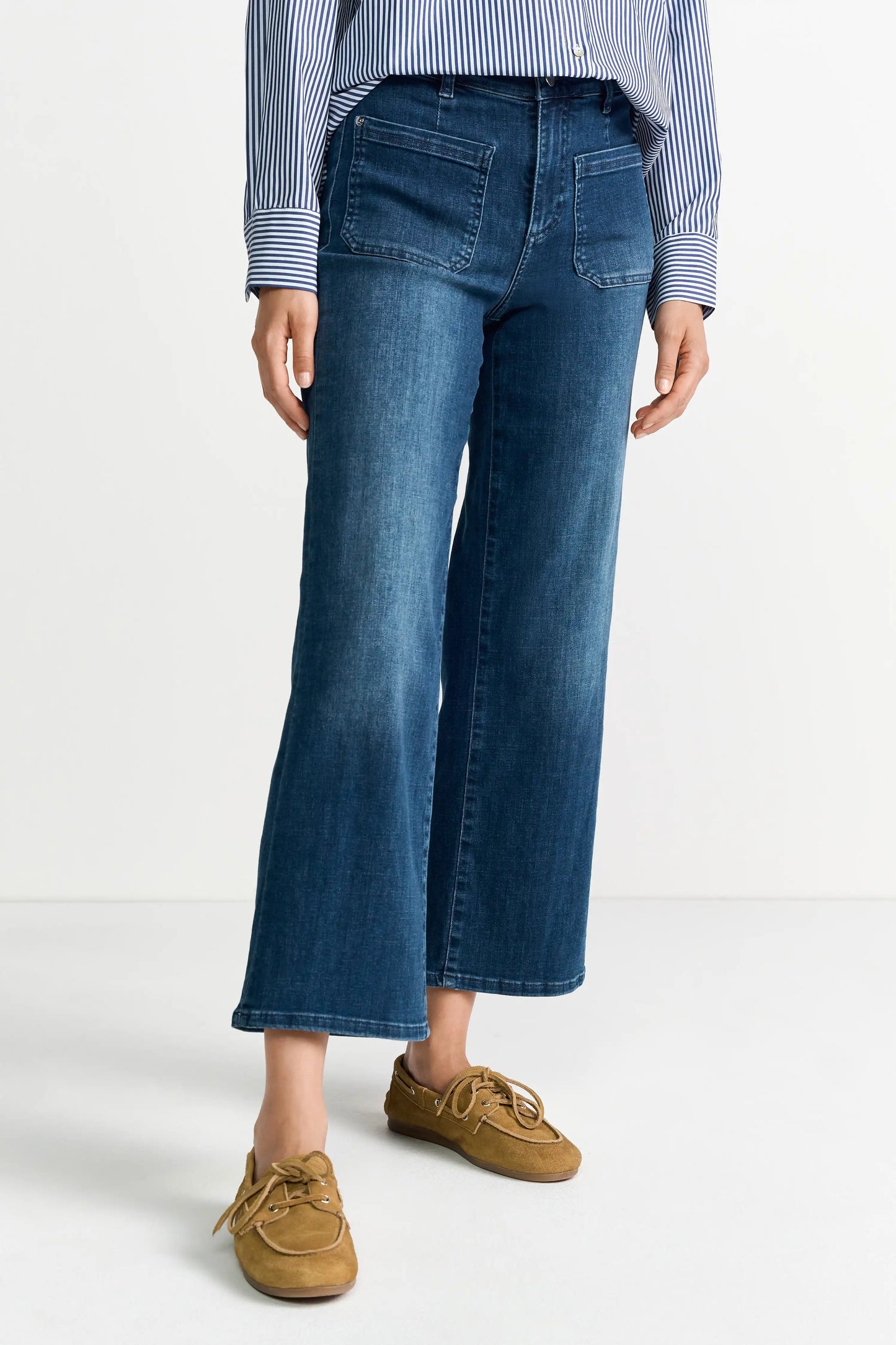 Rich & Royal Jeans-Culotte in der Farbe Blue Denim