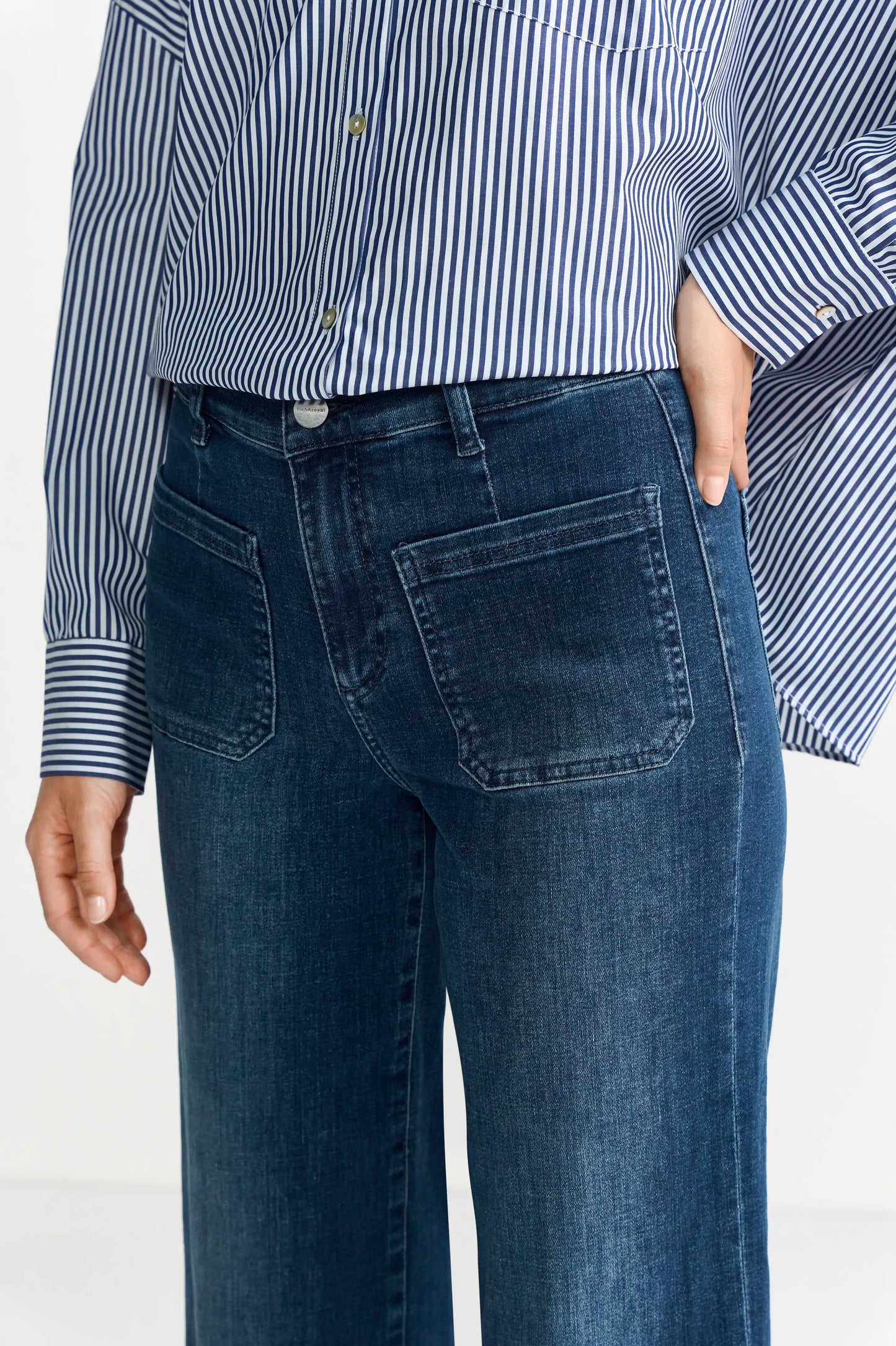 Rich & Royal Jeans-Culotte in der Farbe Blue Denim