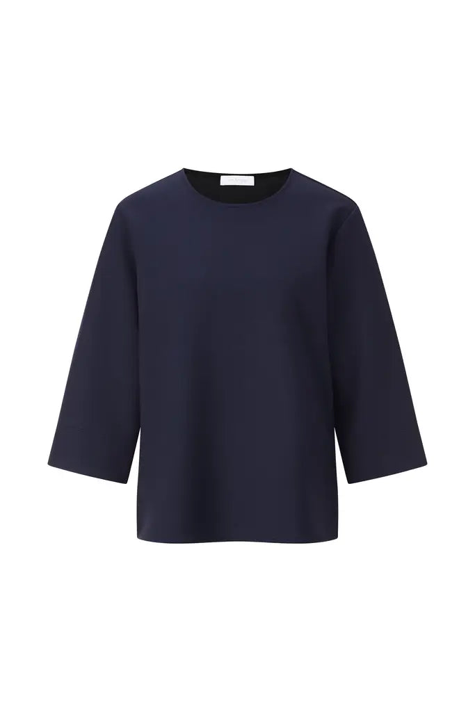 Rich & Royal Langarm-Shirt Midnight Blue