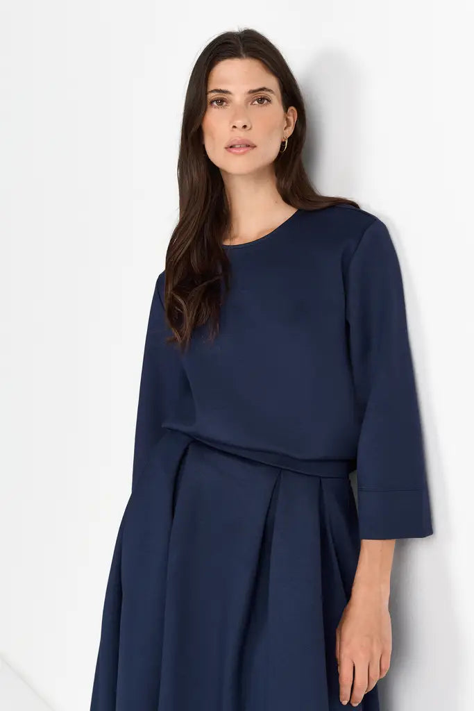 Rich & Royal Langarm-Shirt Midnight Blue