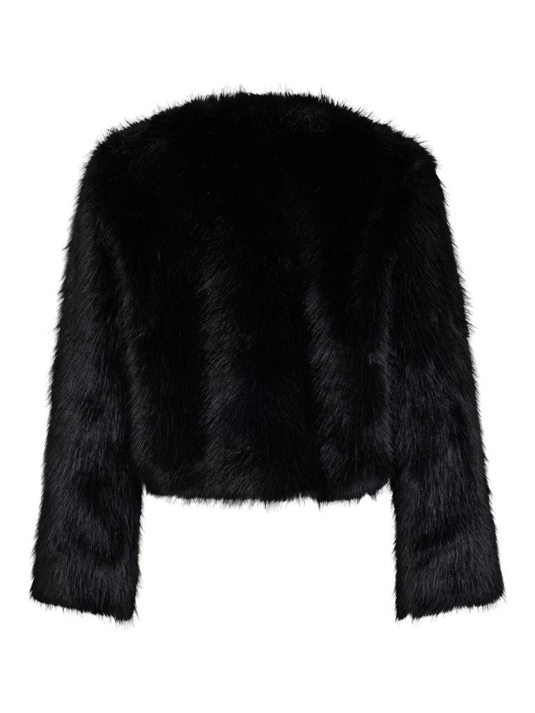 Vila Jacke Vipelly in Black Beauty