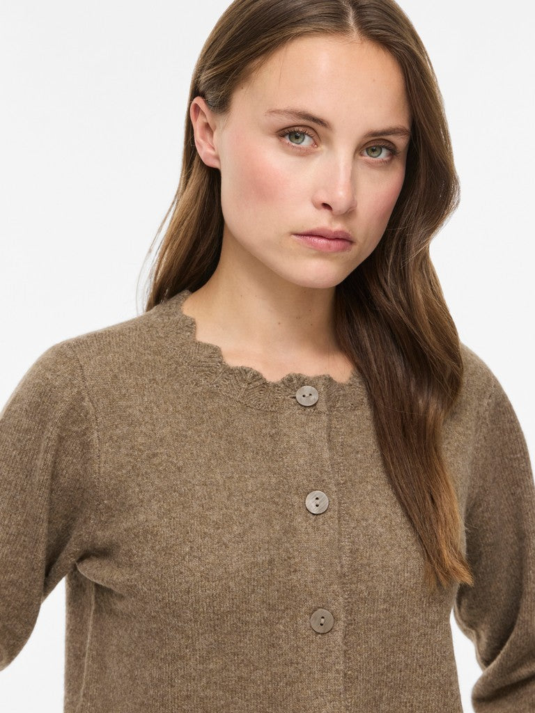 Vila Strickjacke Vinikolina in Falcon Melange