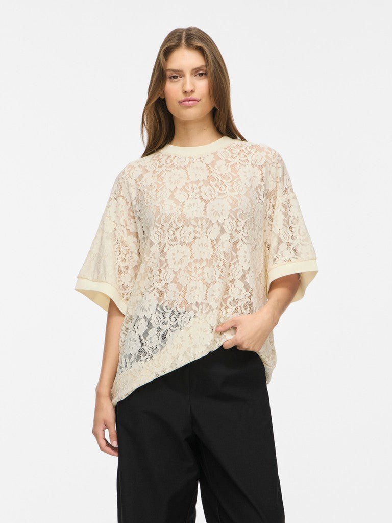 Vila T-Shirt Viandrina in Birch