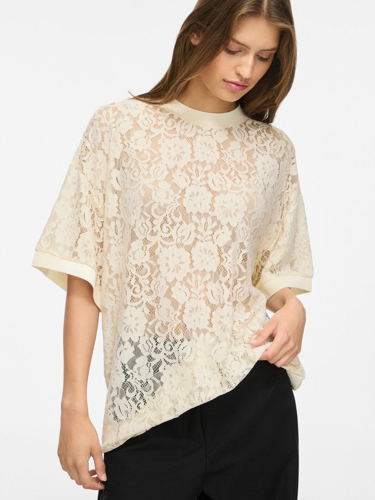 Vila T-Shirt Viandrina in Birch