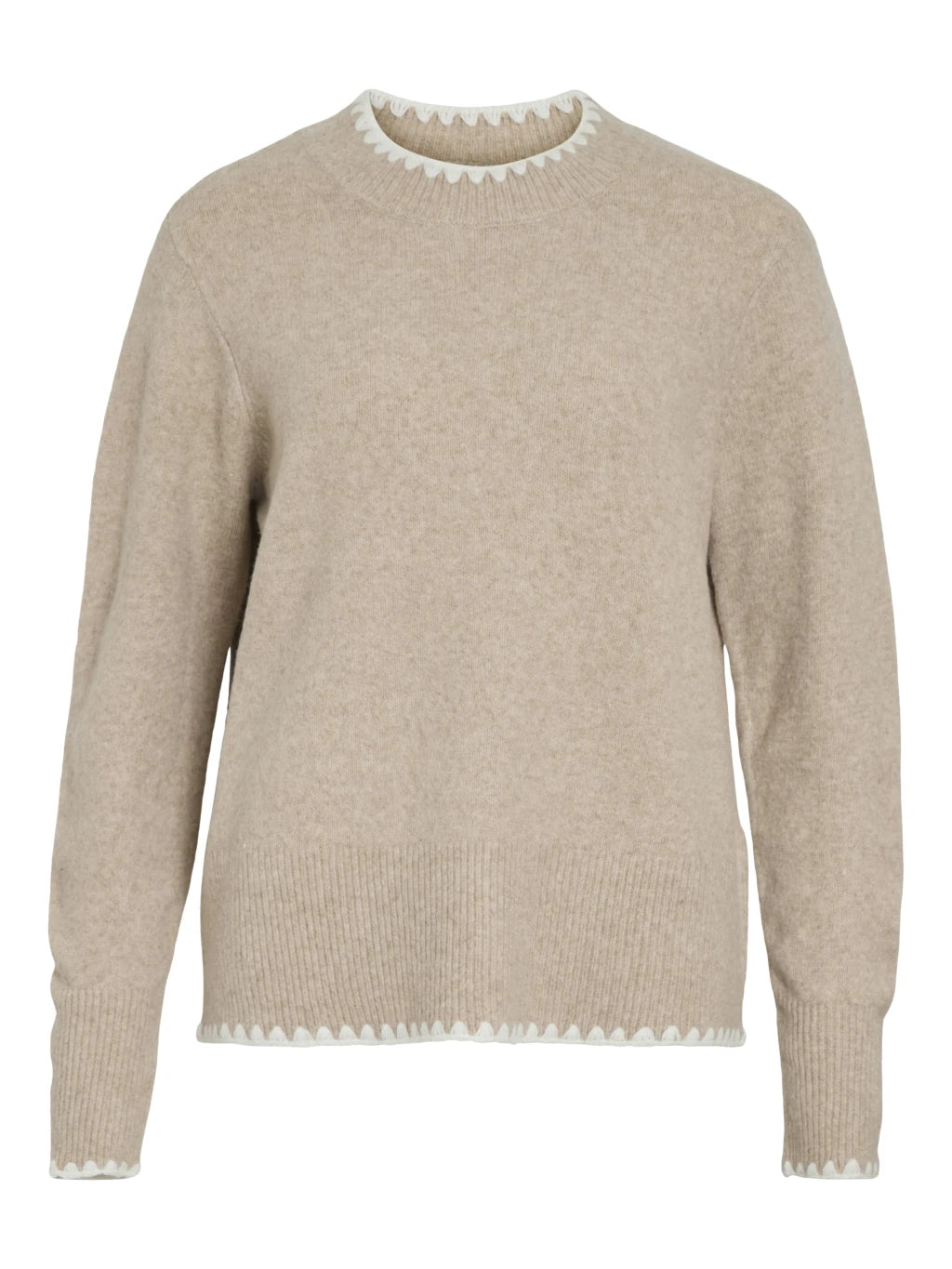 Vila Pullover Vihefna in der Farbe Natural Melange