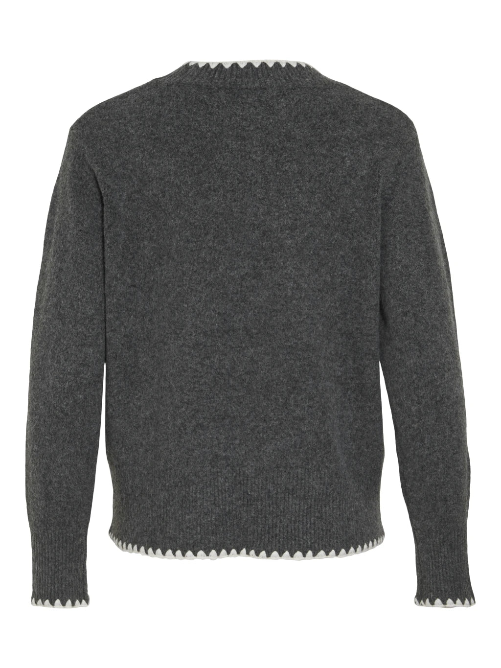 Vila Pullover Vihefna in der Farbe Dark Grey Melange